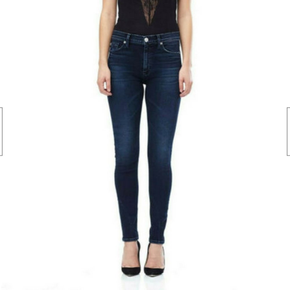 Hudson Barbara Super Skinny Dark Night Ryder Jeans